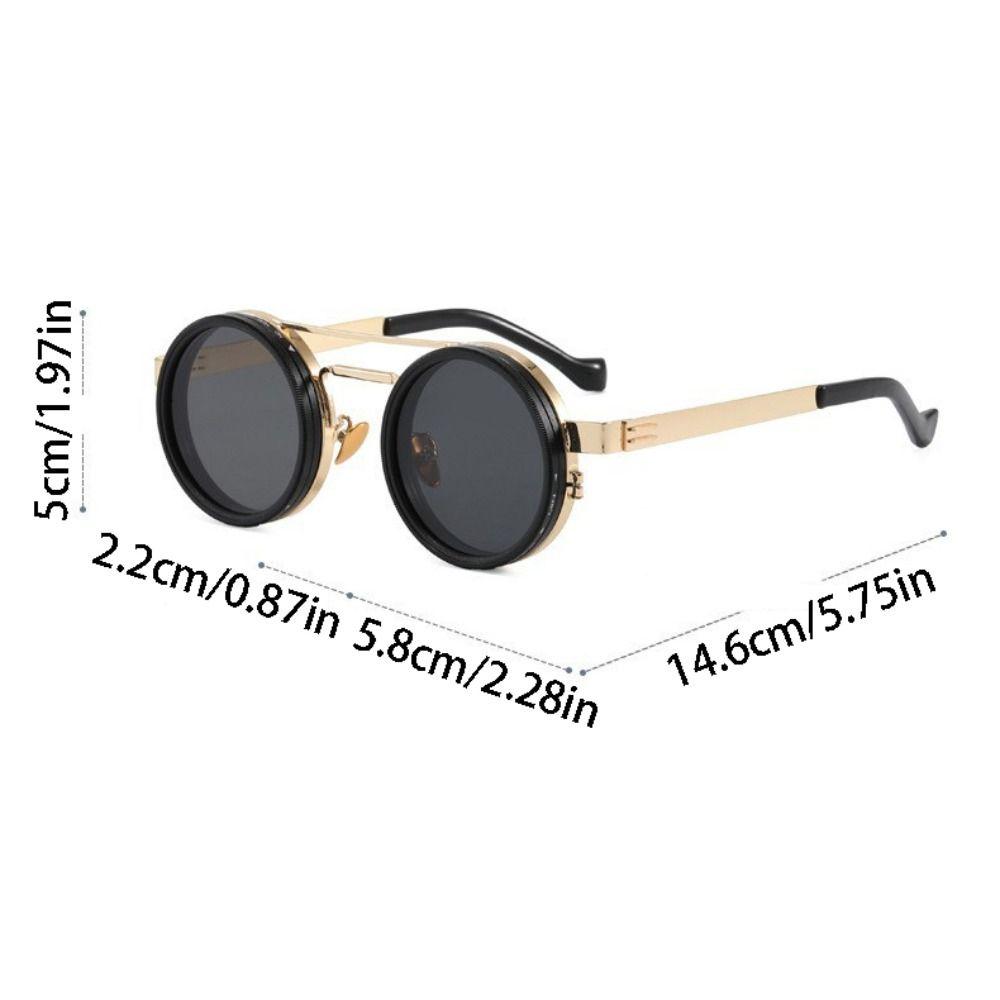 9 Level Dimming Adjustable Dimming Glasses Round Fishing Sunglasses Outdoor Activities