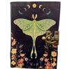 Дневник-книга заклинаний Hindro 'Книга Теней' с замком, винтажный, ручной работы, с изображением лунного мотылька и бабочки Морфо, языческая магия, викканский, для ежедневного использования, 5 застежек, кожа, печать,