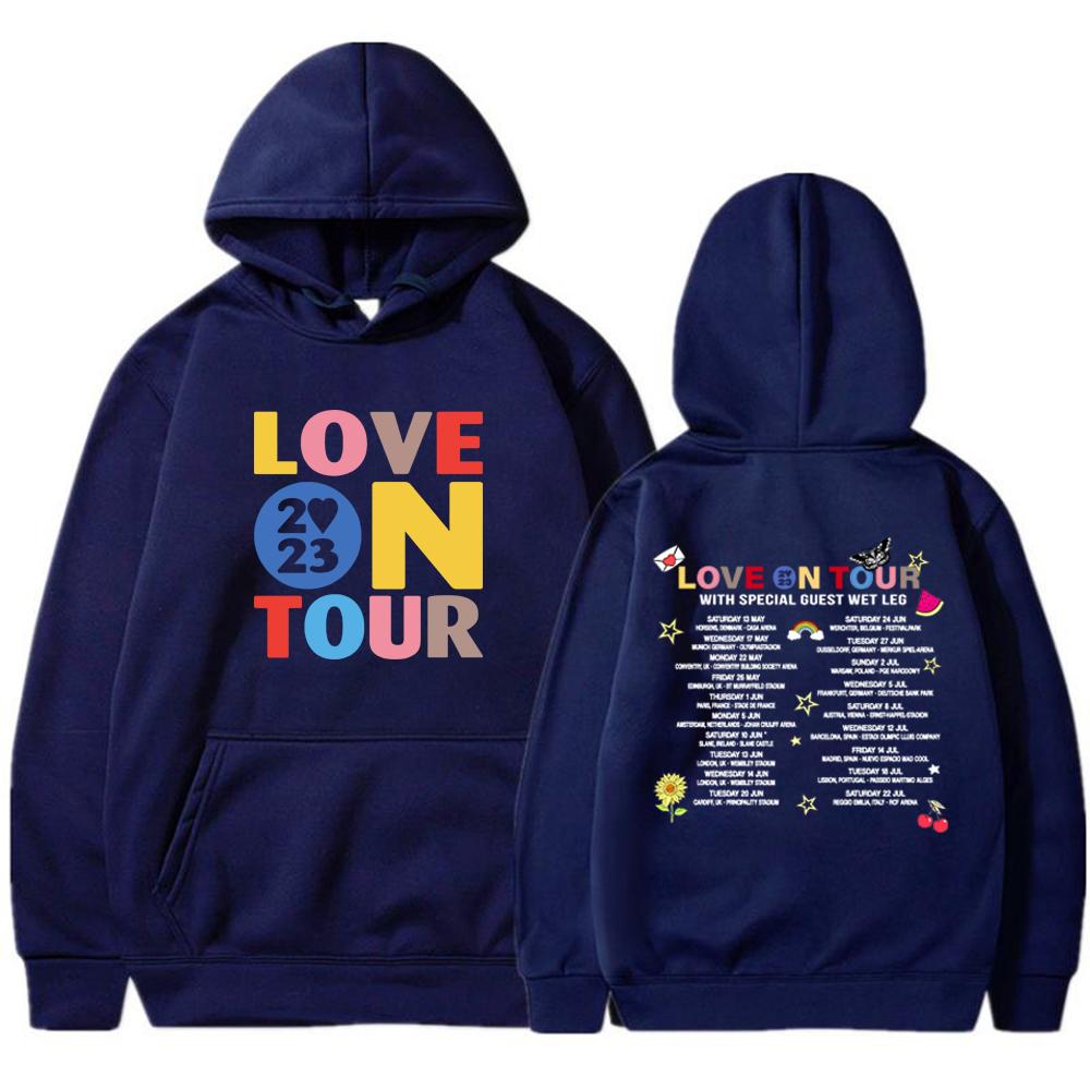 Толстовка с капюшоном Love on Tour HS Concert, пуловеры Music Lover Aesthetic, унисекс, толстовки с графическим принтом, мерч Love on Tour