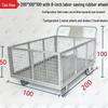 Taohuo Heavy-Duty Foldable Mesh Warehouse Trolley