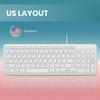Perixx Проводная Ножничная Тихая Мультимедийная Английская Клавиатура PERIBOARD-213US Клавиатура, Компактная, Клавиши, Набор текста, Клавиши,