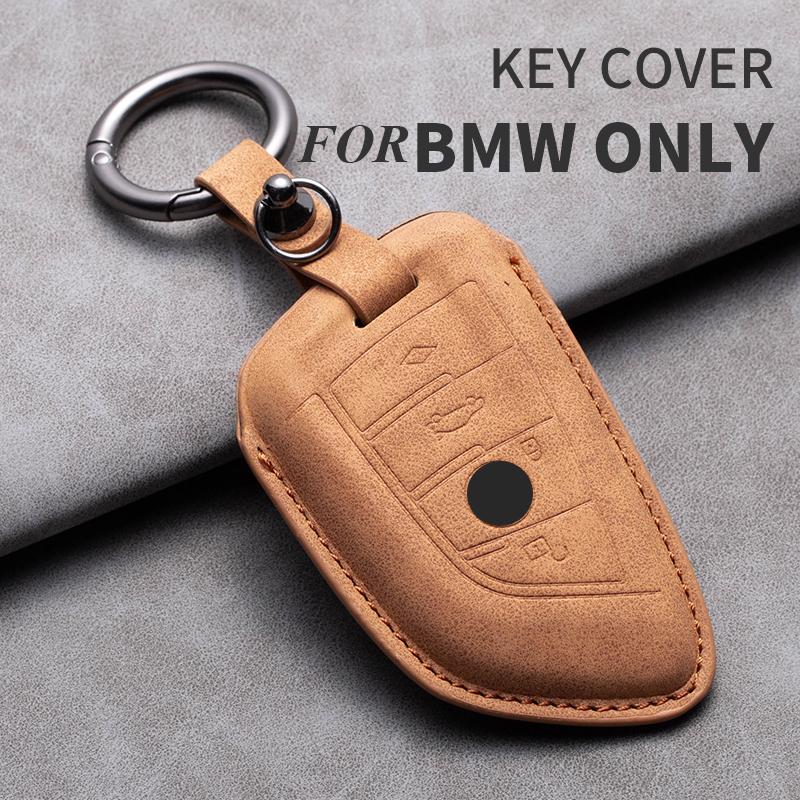 Для BMW F30 F31 F32 F34 F20 F21 F07 X1 X3 G01 X4 F15 F16 Кожаный Чехол-Оболочка для Автомобильного Ключа Брелок для Ключей Автомобиля