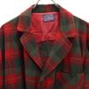 PENDLETON 60-е 70-е винтажная клетчатая шерстяная куртка с длинным рукавом M Красная серия Мужская Б/У