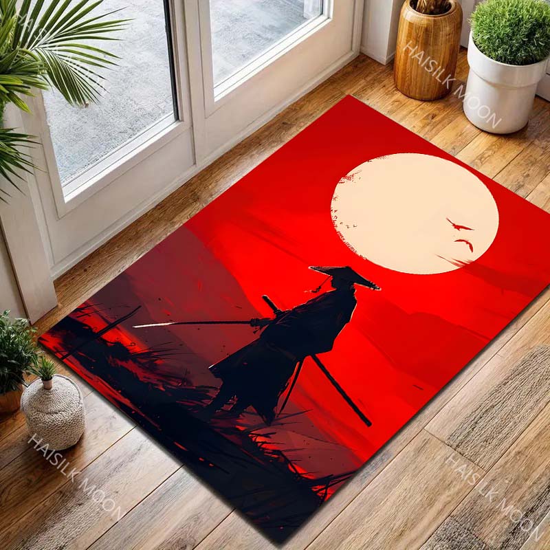 Japanese Bushido Carpet for Living Room Bedroom Bedside Floor Mat Sofa Table Area Rugs Home Decor Large Size Luxury Gift