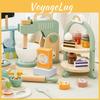 Simulation Wooden Juicer Cake Dressing Table Model Kid Toy Set