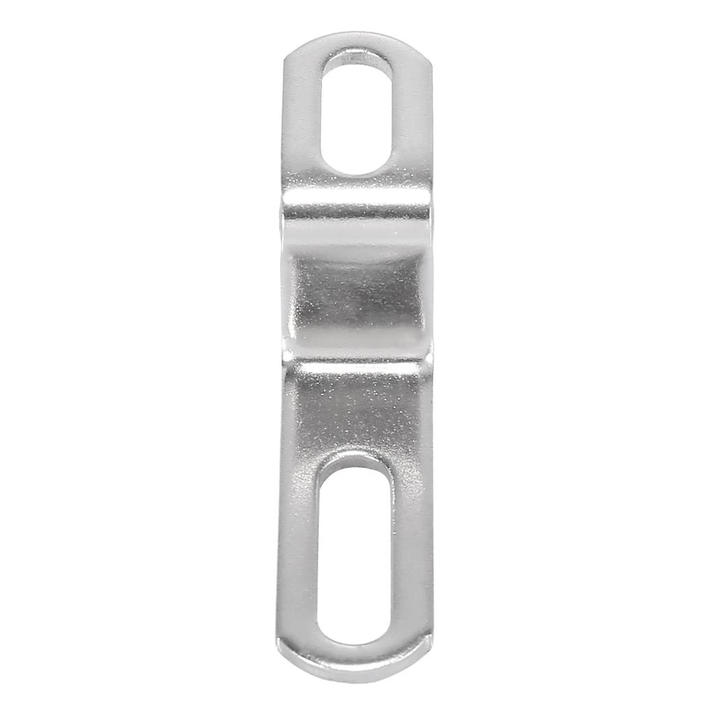 Motoforti Motorcycle Exhaust Pipe Bracket Z-Shaped Muffler Mounting Clamp Stainless Steel Silver Tone 20mm 30mm