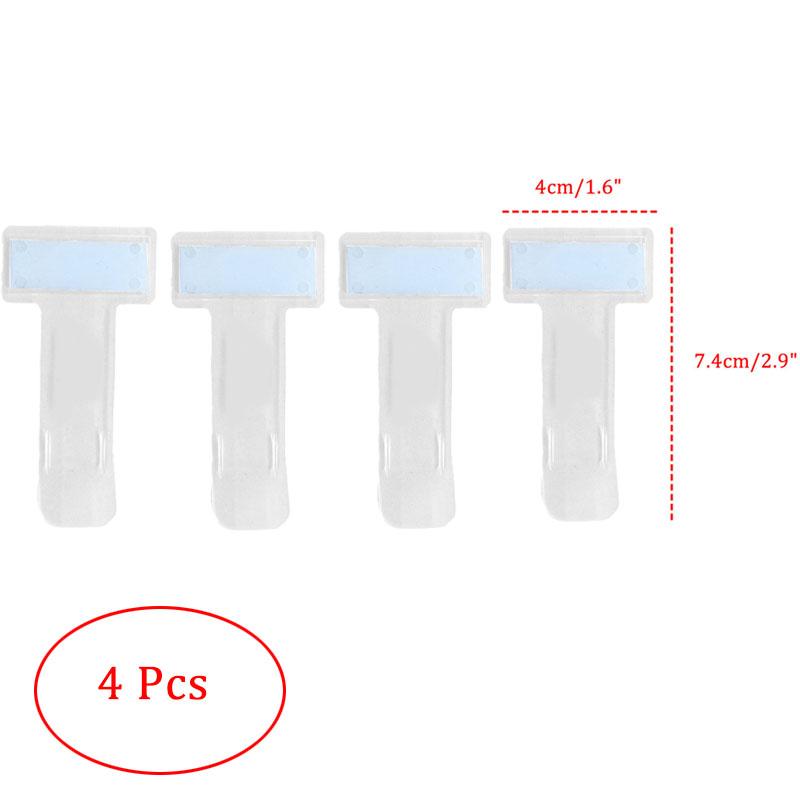 1/2/4 Pcs Car Parking Ticket Clip Car Fastener Card Holder Mount Windshield Sticker T Shape Plastic Folder Universal Auto Parts