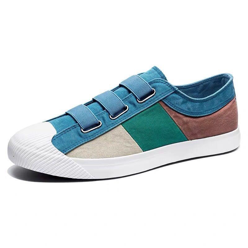 Модные мужские парусиновые кроссовки, дышащие повседневные туфли с пряжкой, весенние мужские дизайнерские туфли-лоферы 998