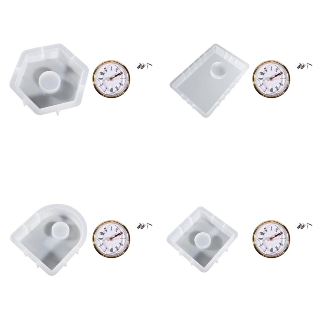 DIY формы из эпоксидной смолы, набор украшений для часов, часы ручной работы, подставка, держатель, силиконовые формы для домашнего офиса, украшение стола