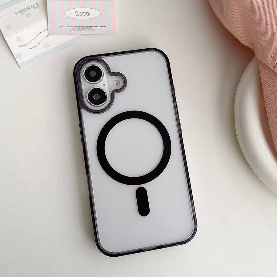 Роскошный магнитный чехол для телефона с беспроводной зарядкой для iPhone 16 15 Pro Max 16 Plus iPhone 14 13 12 11 для Magsafe полупрозрачная противоударная задняя крышка