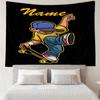 Custom Name skateboard Print Tapestry, Backdrop, Easy Setup, Ideal for Bedroom, Office & Living Room, with Aesthetic Wall Hanging Decor.