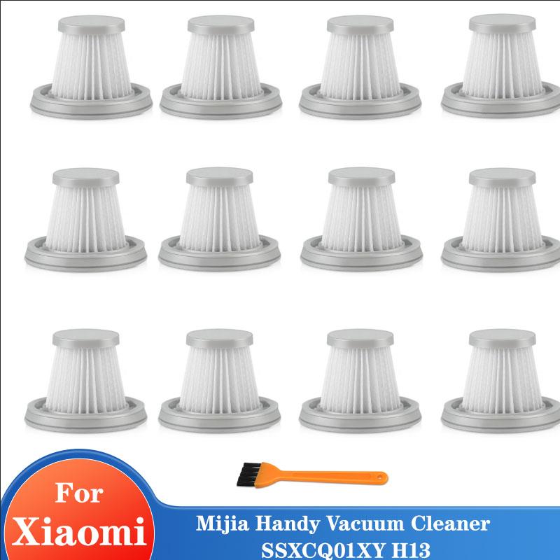 Hepa Filter For Xiaomi Mijia Handy Vacuum Cleaner SSXCQ01XY H13 Spare Parts Home Car Mini Wireless Replacement Part Yellow Brush