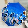 Автоматический зонт Astro Bot4 Print, 8 спиц, железный каркас, пластиковая ручка, подходит для путешествий на открытом воздухе и на каждый день, идеальный подарок