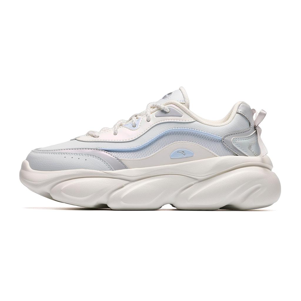Sneakers ANTA Meow Shoes Chunky Sneakers Women's Low-top Grass White Gray/Ivory White/Matte Blue