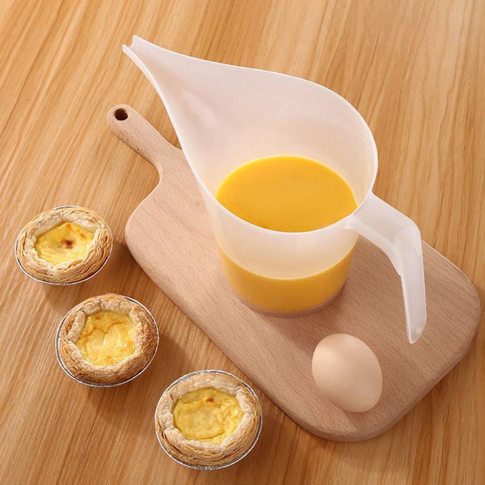 Cooking Easy Pour Long Spout Plastic Measuring Cup Kitchen Tool Liquid Container Funnel Pitcher