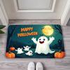 Halloween Purple Night with Ghosts Pumpkins Carpet Machine Washable Non Slip Soft Area Rugs for Living Room Home Decor