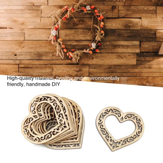 100Pcs Cute DIY Art Handmade Wide Application Home Crafts Decorative Wedding Centerpieces Christmas Slice for Gifts Wood Slices KTY