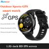 1.32" Спортивные Смарт-часы для улицы Встроенный GPS Множество спортивных режимов Мониторинг здоровья Водонепроницаемость 5 АТМ Мужские Смарт-часы