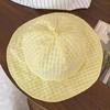 Japanese Plaid Bucket Cap Summer Women's Sun Hat Foldable Fisherman Caps  Girls