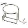 Boat Interior Drink Holder Metal Cup L-shaped Outlet Universal Stand Iron Fixed Accessory Teacup Rack Multi-Purpose Seat with 4 Installation Screws