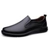 Men's Shoes Business Leather Shoes Gentleman Dress One-pedal Casual Shoes Spring Low-top Foot Cover Cowhide Loafers Men