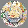 50 Teddy Dog Graffiti Stickers Personalized Cartoon Cute Dog Decoration Mobile Phone Water Cup Shell Stickers