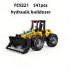 Hydraulic Powered Engineering Car Building Blocks Excavator Bulldozer Forklift Science Educational Assembly Toy Boys Gift