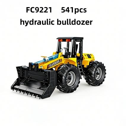 Hydraulic Powered Engineering Car Building Blocks Excavator Bulldozer Forklift Science Educational Assembly Toy Boys Gift