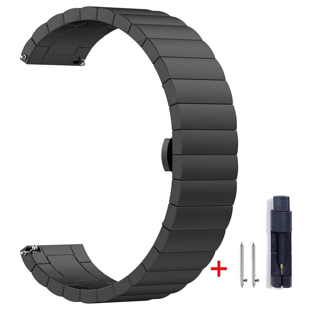 Stainless Steel Strap For Amazfit GTR 4 GTR 47mm 2e Metal Mesh Band For Amazfit GTS 4 mini/Bip 3 Pro/Stratos Wristband Bracelet