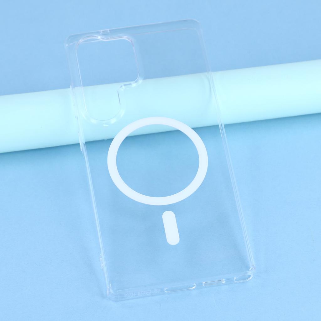 For Samsung Galaxy S23 Ultra Crystal Clear Case Compatible with MagSafe Hard PC Phone Cover