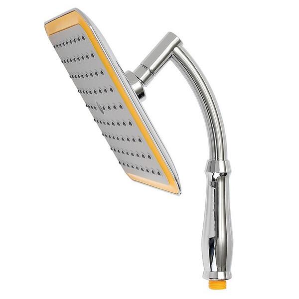 8-дюймовый хромированный удлинитель смесителя для душевой насадки с дождевой насадкой и душевым кронштейном и комплектом шлангов