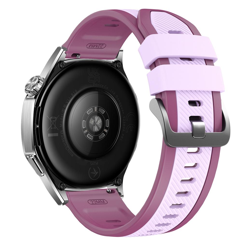 22 мм Твиловый ремешок для часов Huawei Watch GT 6/5/5 Pro/4 46 мм Двухцветный силиконовый ремешок Быстросъемный