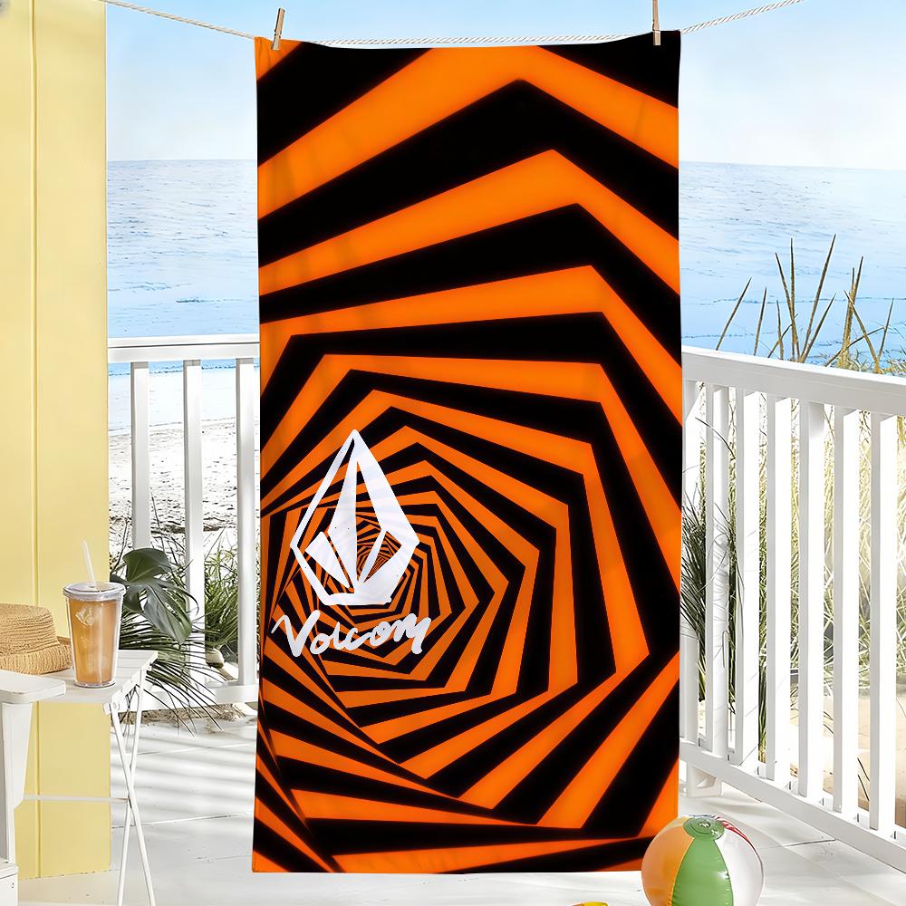 Модный принт V-Volcom Полотенце Сушилка Банное Полотенце Подходит Для Легкого Плавания Кемпинга Йоги Пляжа Вне