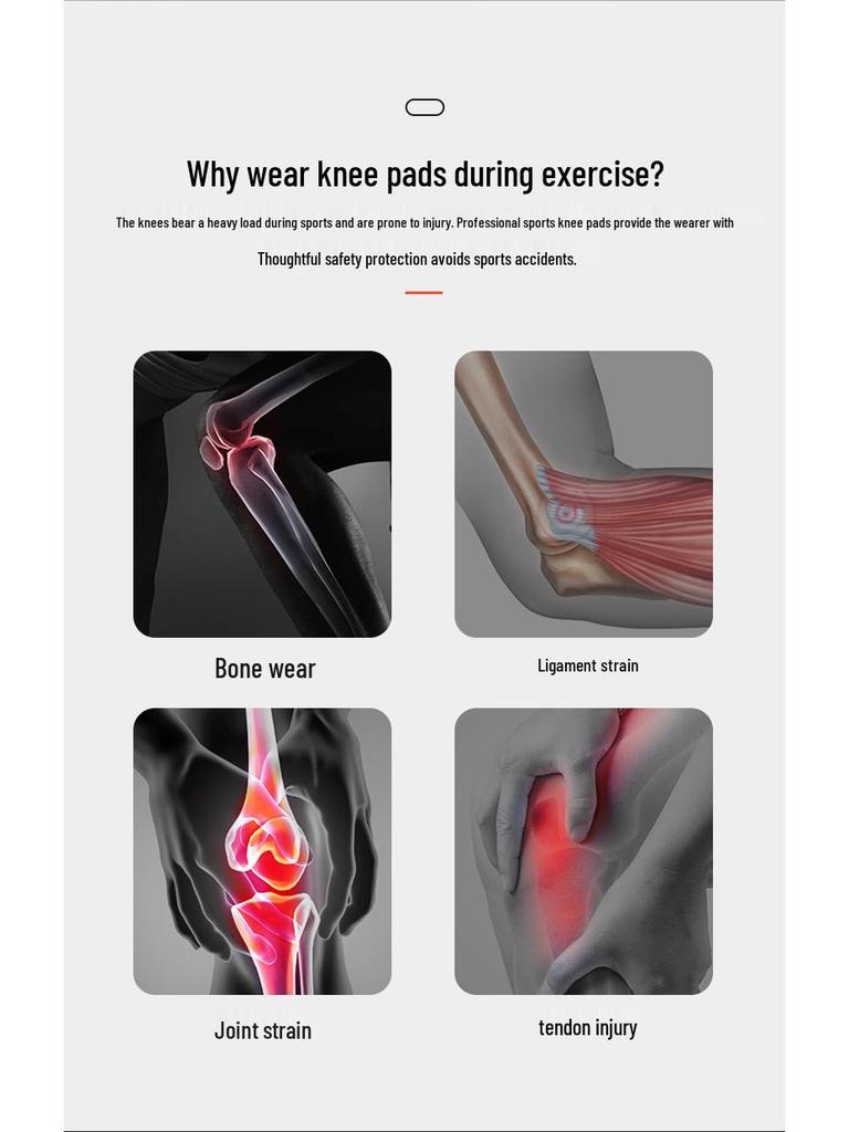 Breathable Silicone Compression Knee Pads for Outdoor Sports and Activities