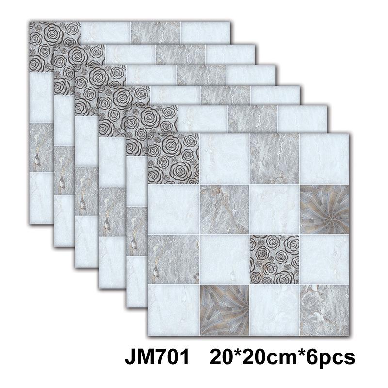 Самоклеящаяся мраморная настенная плитка - Водонепроницаемые наклейки для кухонных фартуков, ванных комнат, гостиных, Легко устанавливаются и снимаются