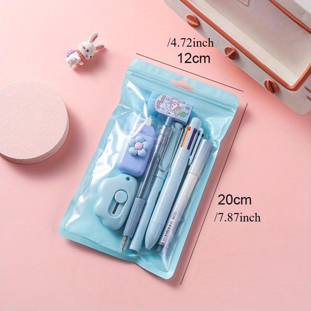 7-in-1 Stationery Set Birthday Present Back To School Gift Correction Tape Students Prize School Office Ball-point Pen Students