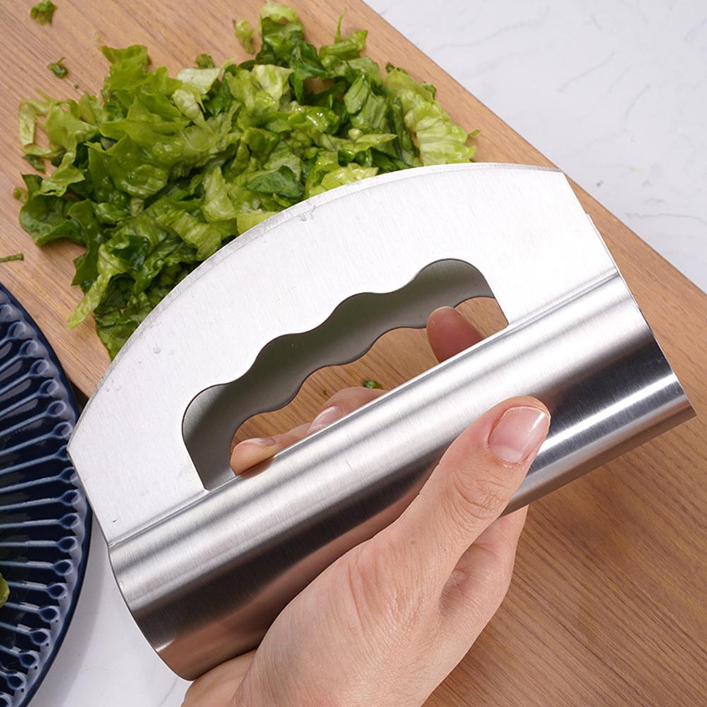 Измельчитель для салата с защитным чехлом из нержавеющей стали с двумя головками для домашней кухни