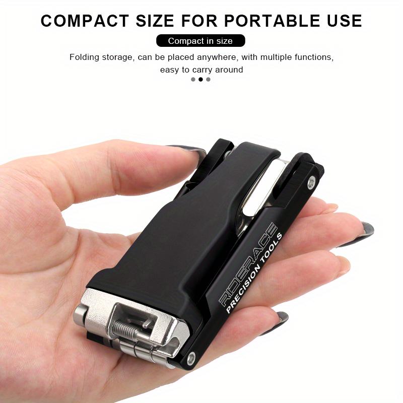 Прочный железный инструмент для ремонта велосипеда 16-в-1, портативный выжимной штифт цепи, шестигранный спицевой ключ, отвертка, мультитул, универсальный, подходит для велосипедов