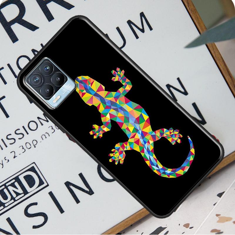 Чехол с изображением ящериц и гекконов для Realme 8i 8 Pro GT Neo 2 Master C15 C21, чехол для OnePlus 8T 9R Nord2 9 Pro