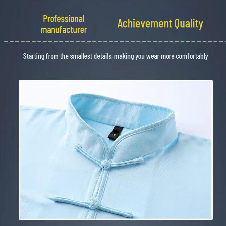 Комплект костюма Тай Чи из высококачественного молочного шелка для женщин и мужчин - Весенне-осенний костюм для выступлений по ушу, в китайском стиле