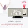 LED Projection Alarm Clock: Large Screen, Multifunctional Mirror Display, Model 3618LP