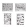 4 шт. прозрачные штампы прозрачные безопасные принадлежности для изготовления карточек для фотоальбомов