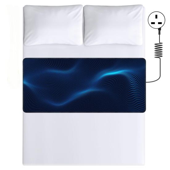 Заземляющая простыня для кровати Заземляющий коврик со шнуром Заземляющая терапевтическая подкладка на кровать для облегчения боли, воспаления, улучшения сна и здоровья