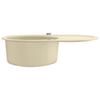 Granite Single Bowl Sink Oval Beige
