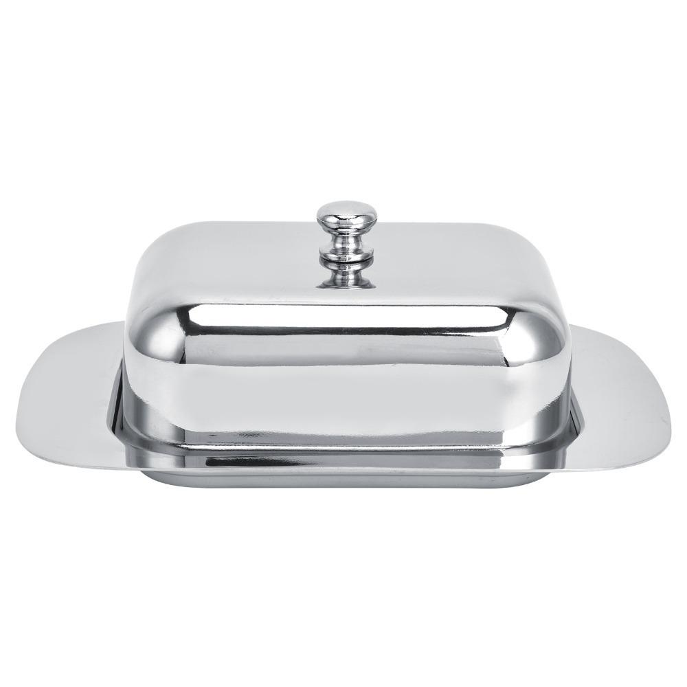 With Cover Handle Butter Dish With Lid Stainless Steel Butter Keeper Holder Home Kitchen