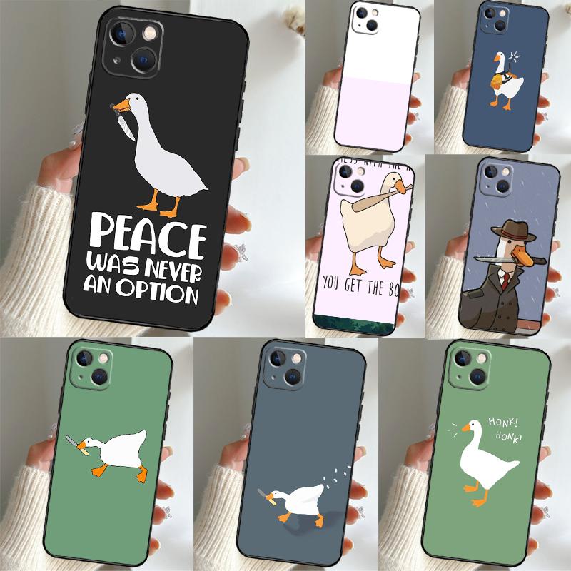 Cartoon Cute Goose Game Phone Case For Xiaomi Redmi Note 14 13 12 9 10 11 15 Pro Plus 13C 10C 12C 14C 15C Cover