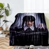 Wednesday Theme Printed Blanket - Perfect for Couch, Bed, Travel & Outdoor Use | Machine Washable, Cozy & Durable.