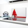 GLASS PROTECTIVE PLATE FOR STOVE 90x52 CHRISTMAS