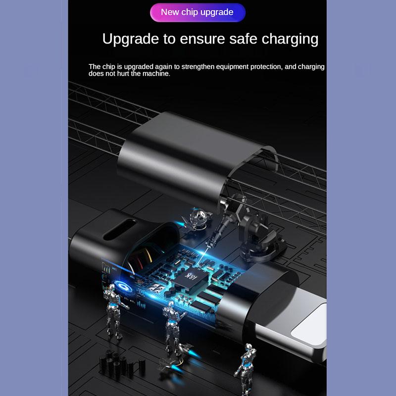 3 In 1 Charging Cable Retractable USB Charge 2.4A Fast Charging Portable Cable Micro Type-C for iPhone
