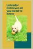 Книга How To Train a Labrador Retriever